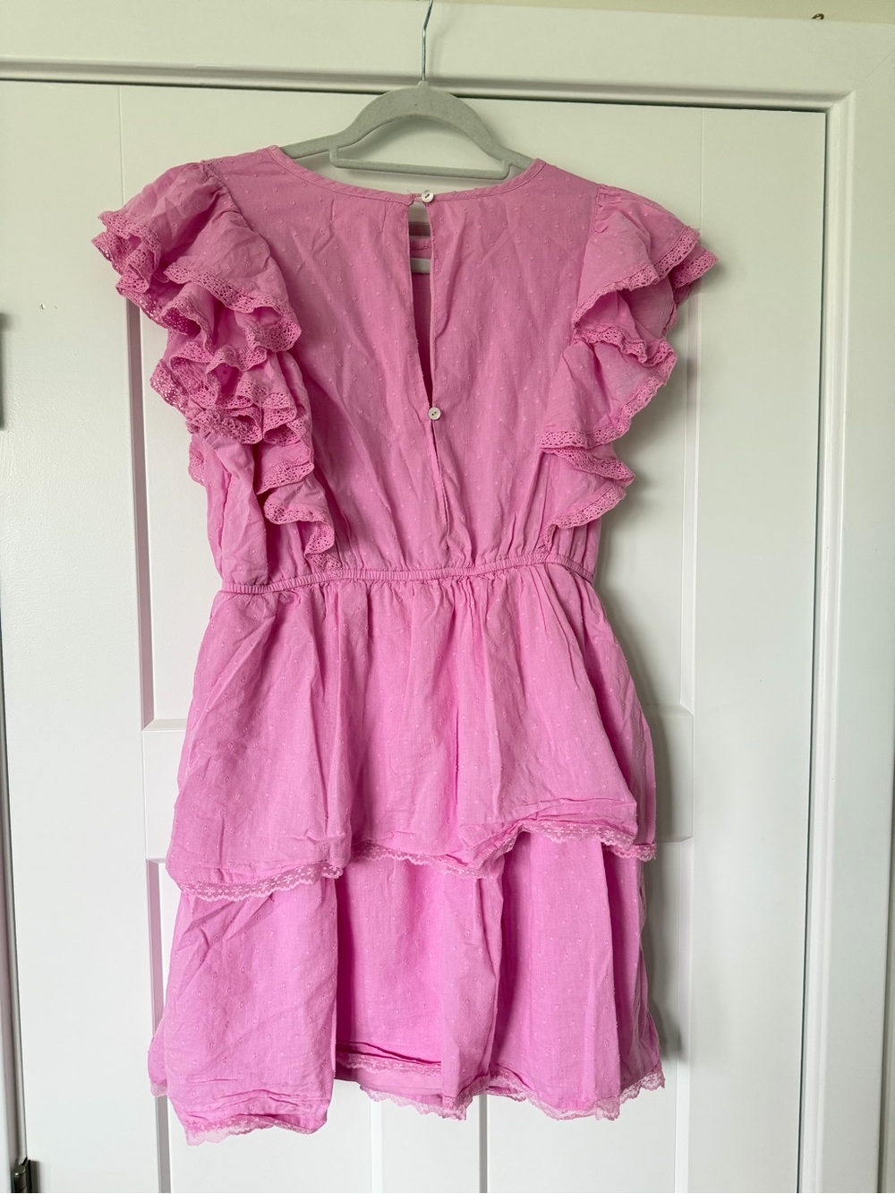 Pink Ruffle Tiered Sundress - Picture 3 of 4
